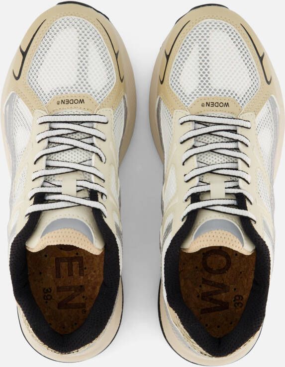 Woden Freja Runner Sneakers beige Textiel