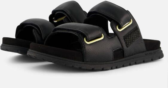 Woden Lisa Sandalen zwart Leer