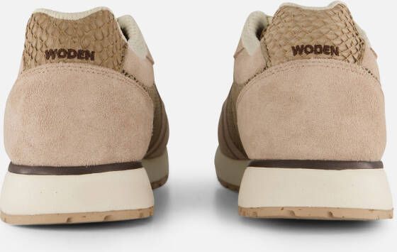 Woden Ronja Icon Sneakers beige Suede Dames