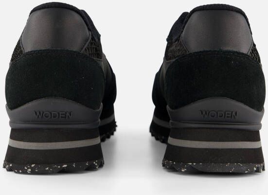 Woden Ronja Plateau Sneakers zwart Leer