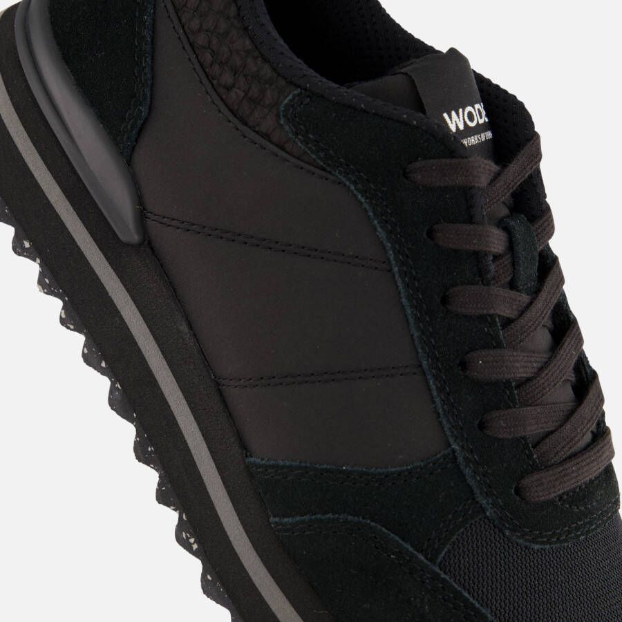 Woden Ronja Plateau Sneakers zwart Leer