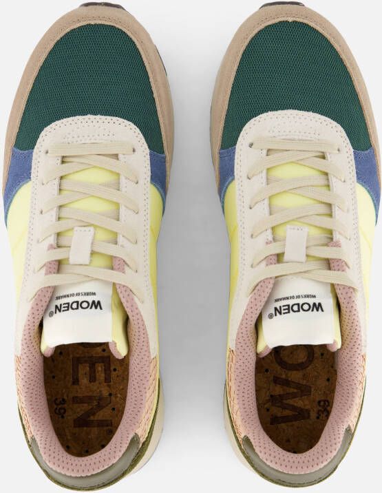 Woden Ronja Sneakers geel Leer