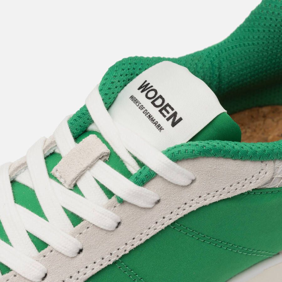 Woden Ronja Sneakers groen Textiel