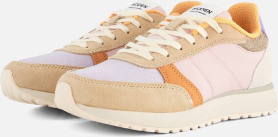 Woden Sneakers beige Textiel