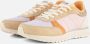 Woden Innovatieve Color-Blocked Sneakers met visleren details Beige Dames - Thumbnail 4