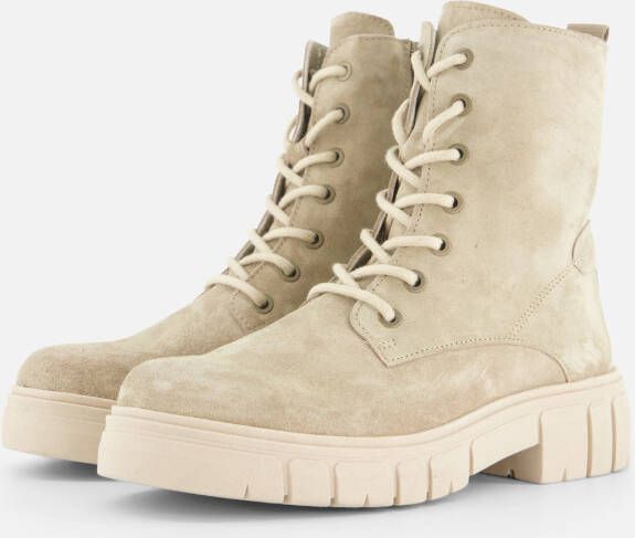 Feyn Paige Veterboots taupe Suede