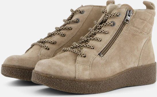 Feyn Veterboots taupe Suede