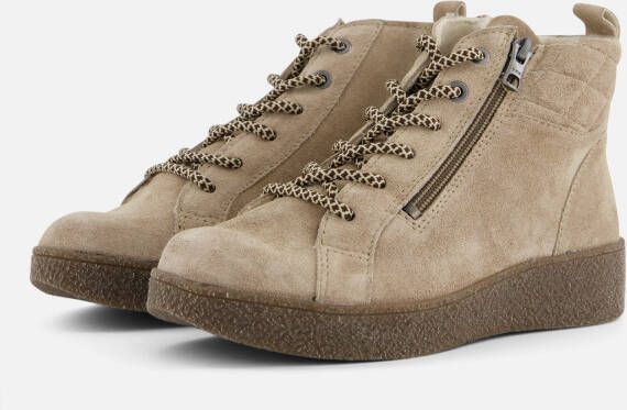 Feyn Veterboots taupe Suede