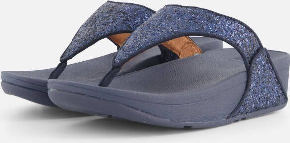 FitFlop Lulu Glitter Toe Sandalen blauw