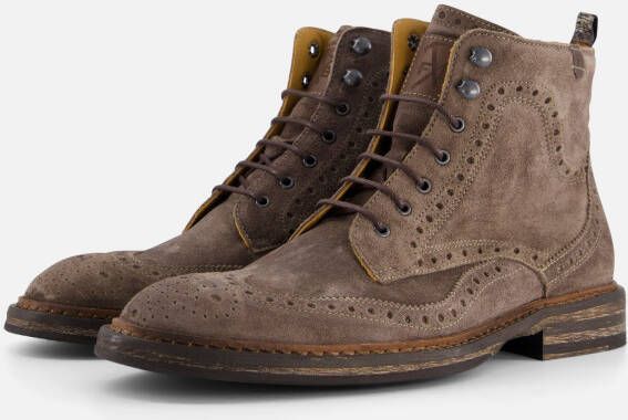 Floris van Bommel De Moker 04.02 Veterboots Taupe