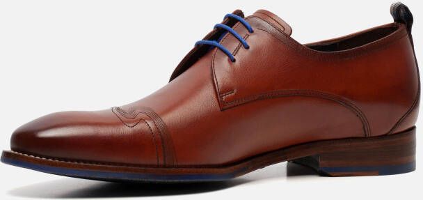 Floris van Bommel Veterschoenen cognac Leer 310338