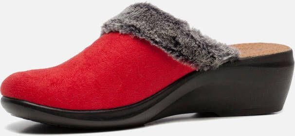 FLY FLOT Pantoffels rood Textiel