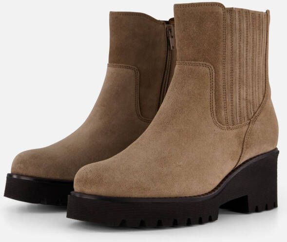 Gabor Chelsea boots taupe Suede