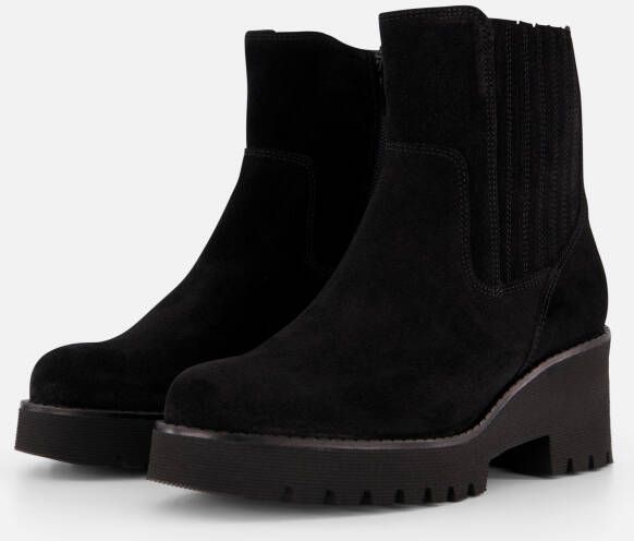 Gabor Chelsea boots zwart Suede