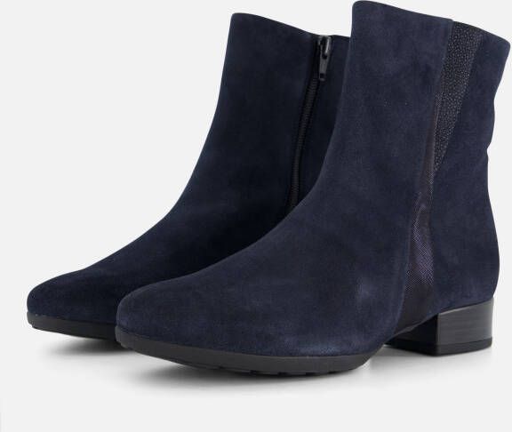 Gabor Enkellaarsjes blauw Suede