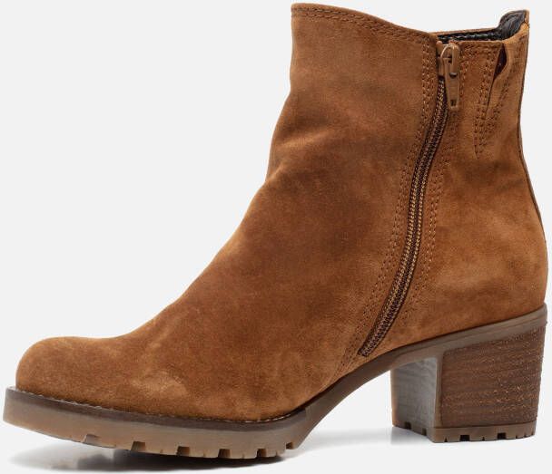 Gabor 800.1 Enkellaarsjes Enkelboots met rits Dames Cognac