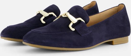 Gabor Instappers blauw Suede