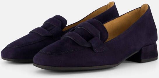 Gabor Instappers blauw Suede