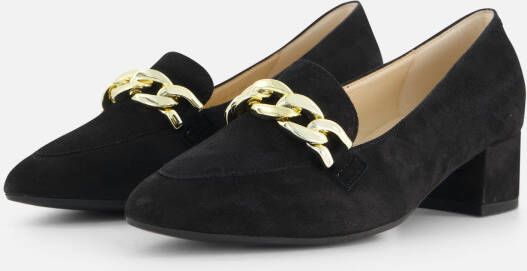 Gabor Instappers zwart Suede Dames