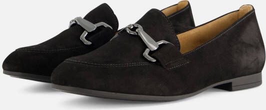 Gabor Instappers zwart Suede Dames