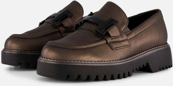 Gabor Loafers grijs Leer