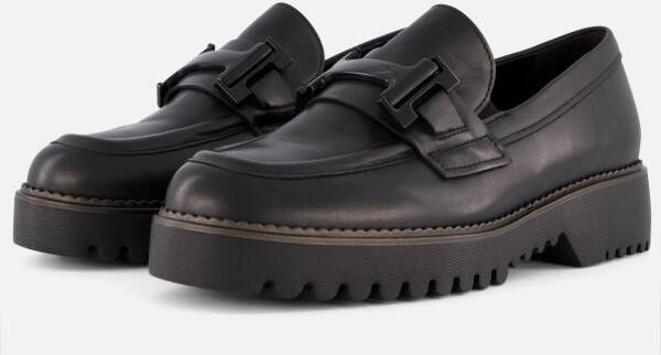 Gabor Loafers zwart Leer