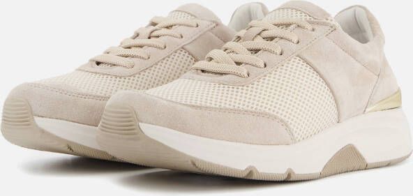 Gabor Textiel sable sneakers met wiebelende zool Beige Dames