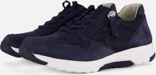 Gabor Rollingsoft Sneakers blauw Nubuck