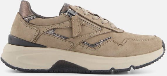 Gabor Sneakers met NubukDriTan Perl. k. Brown Dames