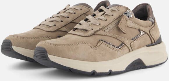 Gabor Sneakers met NubukDriTan Perl. k. Brown Dames