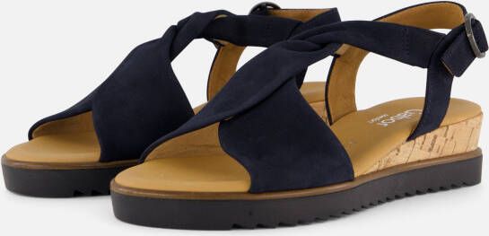 Gabor Sandalen blauw Suede