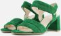 Gabor 21.711.19 Samth. Verde-sandalen met hak-pumps - Thumbnail 1