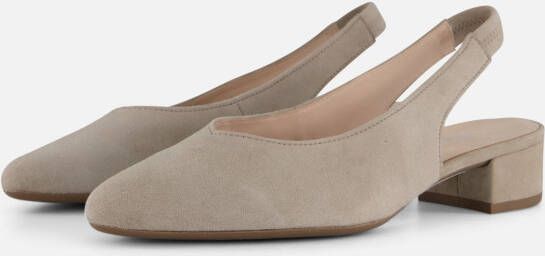 Gabor Slingback Pumps beige Suede