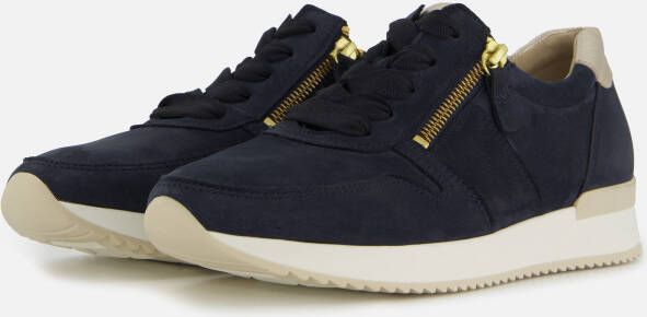 Gabor Sneakers blauw Leer