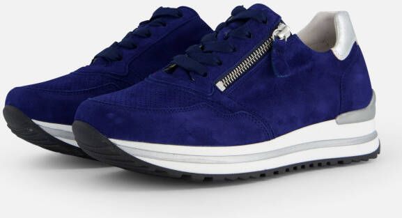 Gabor Sneakers blauw Suede