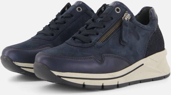 Gabor Sneakers blauw Suede