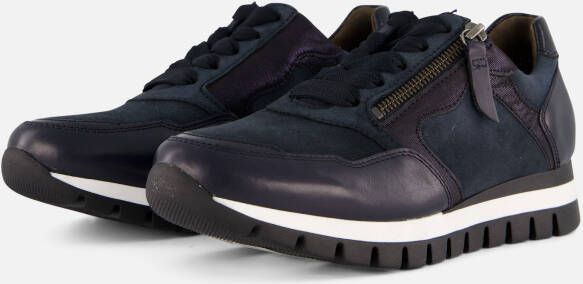 Gabor Sneakers blauw Suede