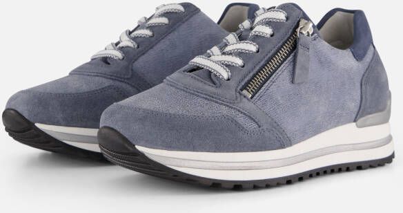 Gabor Sneakers blauw Suede