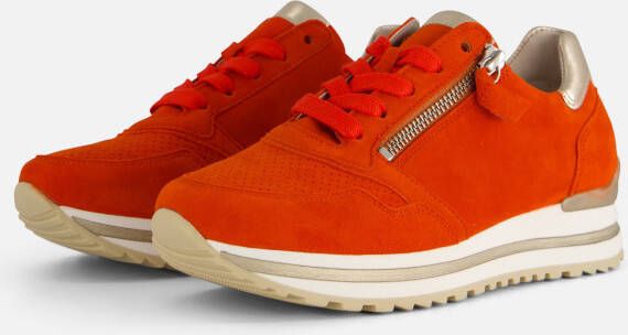 Gabor Sneakers oranje Suede