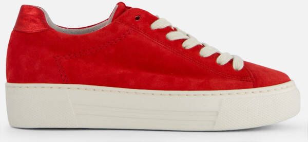 Gabor Sneakers rood Suede