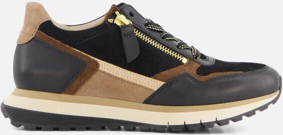 Gabor Sneakers zwart Leer