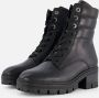 Gabor Veterboots zwart Leer Dames - Thumbnail 1