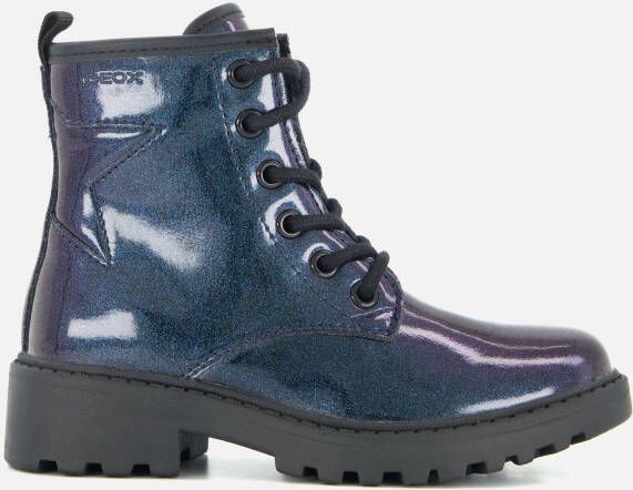 Geox Veterboots paars Imitatieleer