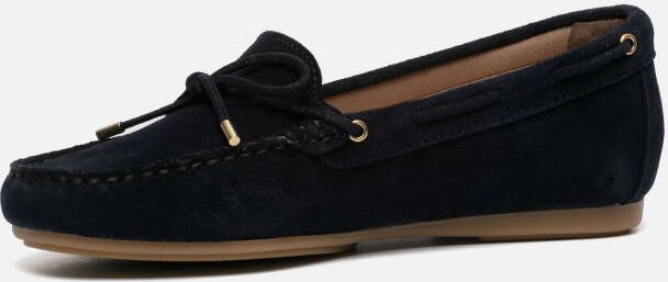 Giulia Mocassins blauw Suede 130211