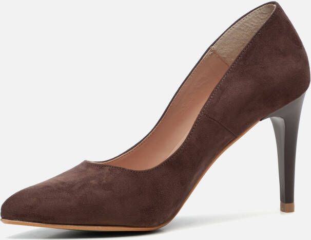 Giulia Pumps bruin Imitatiesuede