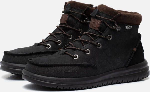 Hey Dude Bradley Boot Leather Black Wandelschoenen Heren