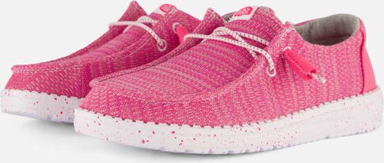 HEYDUDE Wendy Sport Mesh Dames Instappers Bright Pink