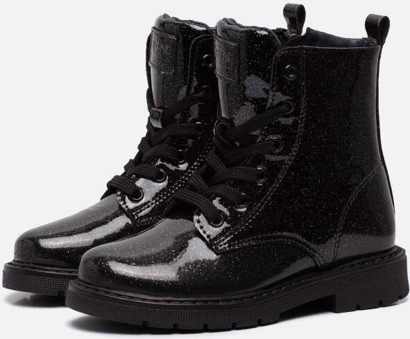 Kipling Ella Veterboots zwart Pu