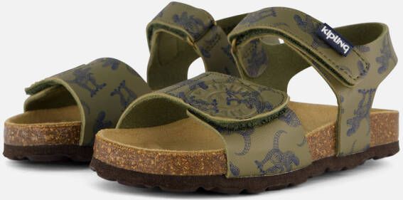 Kipling Giganto 2 Sandalen groen Leer