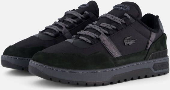 Lacoste T-Clip Sneakers zwart Imitatieleer